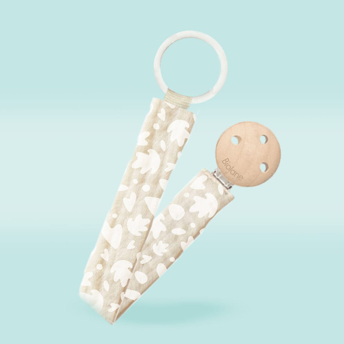 Attache-sucette Anatomique Beige