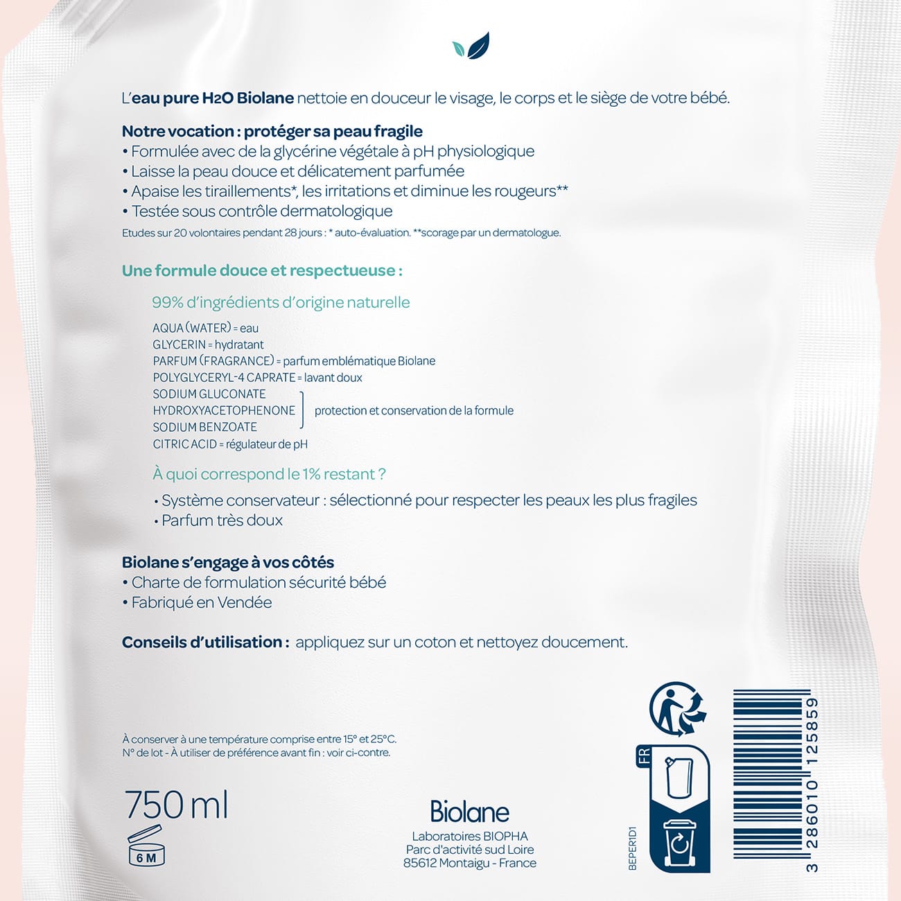 Lot 3x éco recharge Eau Pure