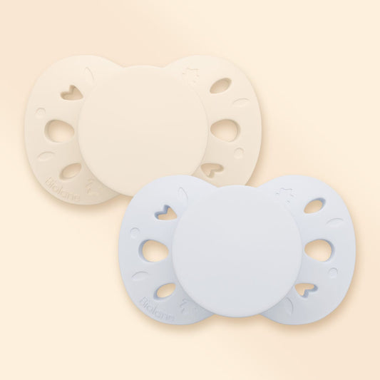 Lot de 2 sucettes anatomiques 0-6 mois Bleu
