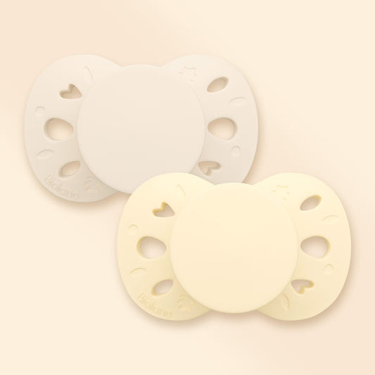 Lot de 2 sucettes anatomiques 6-18 mois Jaune