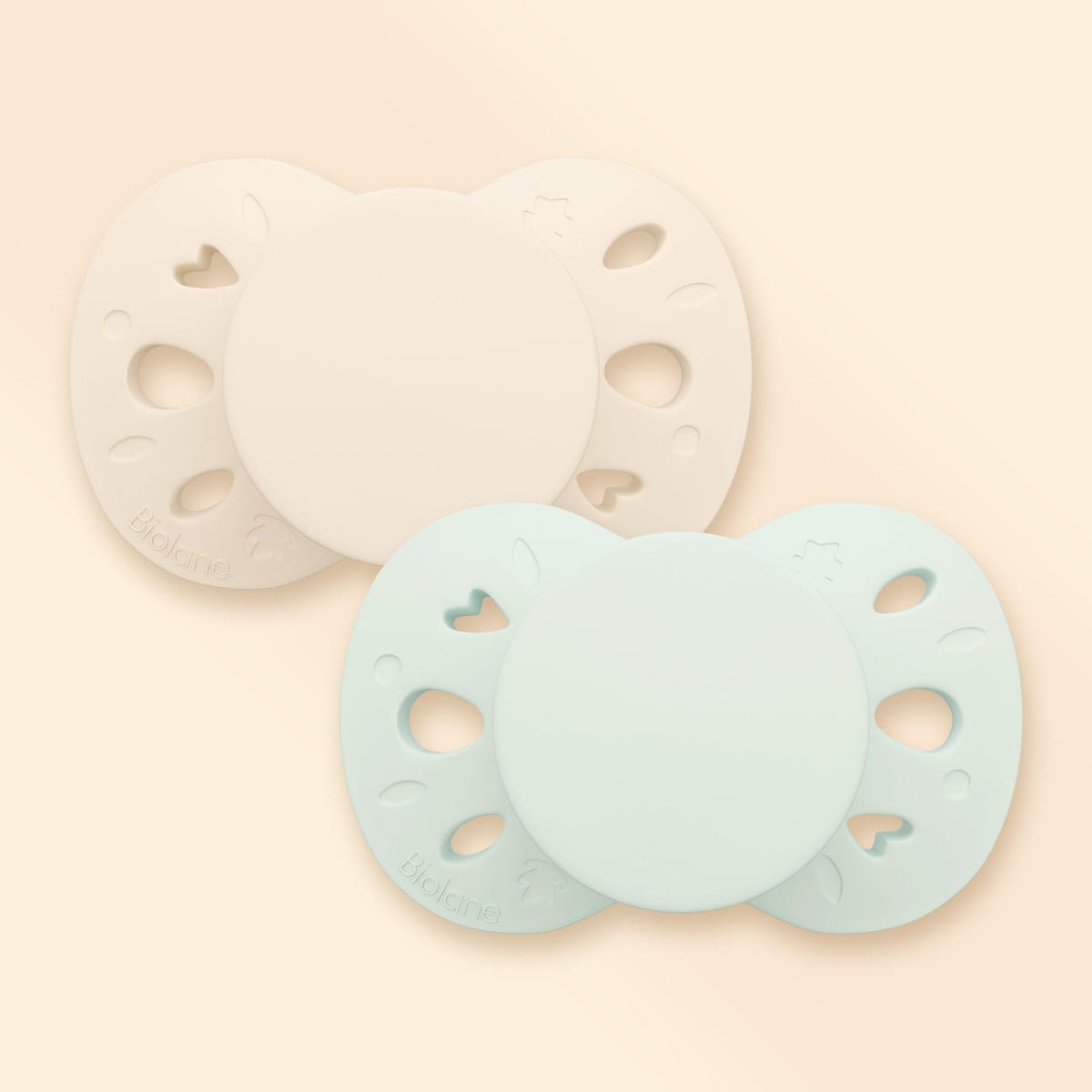 Lot de 2 sucettes anatomiques 6-18 mois Vert