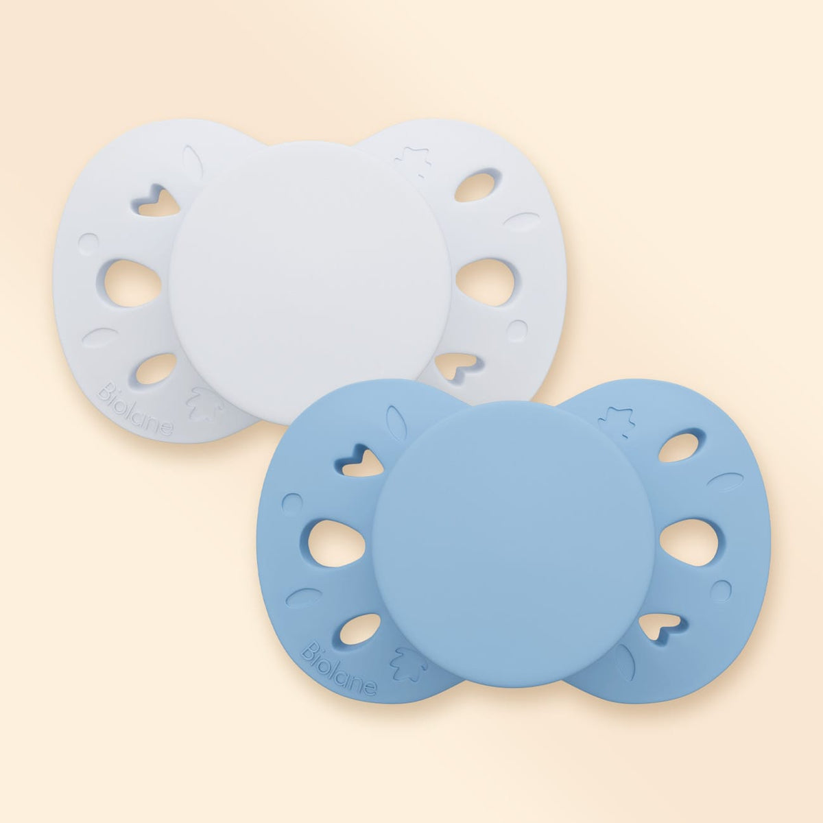 Lot de 2 sucettes anatomiques +18 mois Bleu