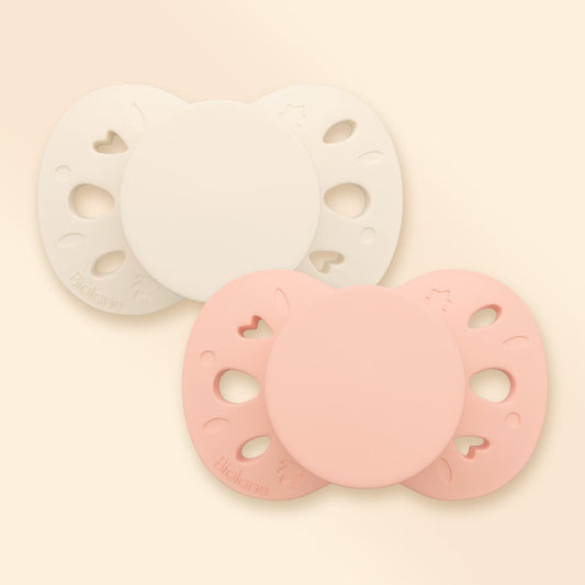 Lot de 2 sucettes anatomiques +18 mois Rose
