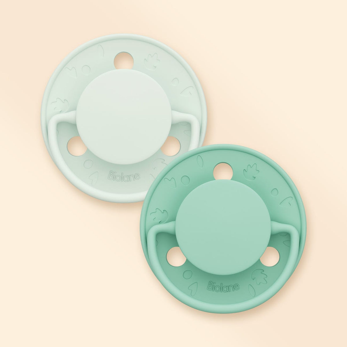 Lot de 2 sucettes rondes Vert