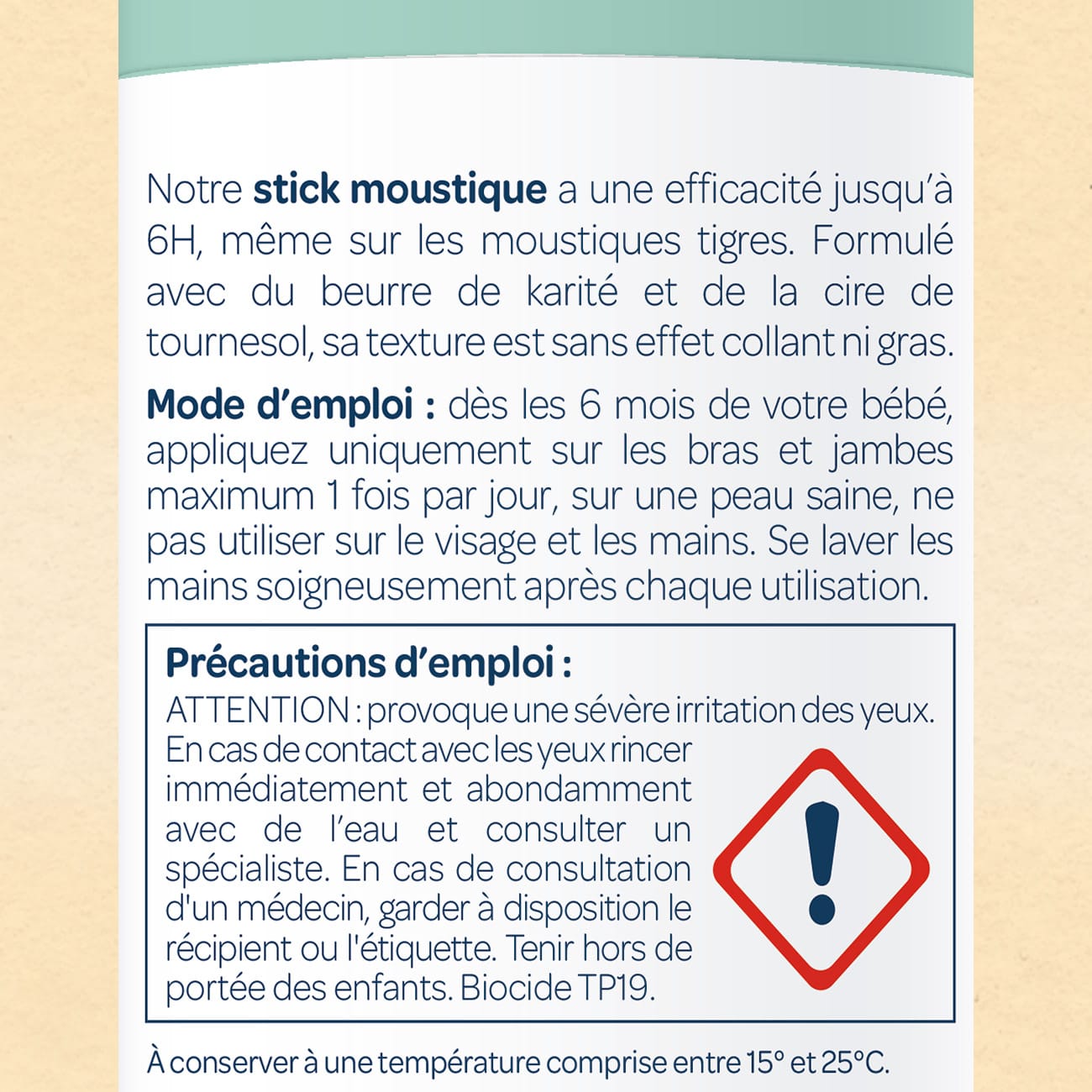 Stick moustique bébé