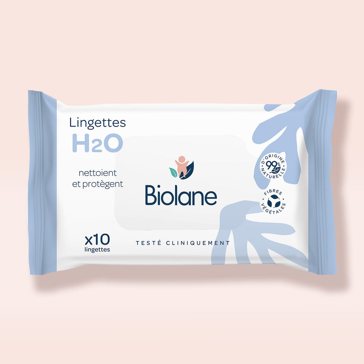 Lingettes épaisses H2O 10 lingettes