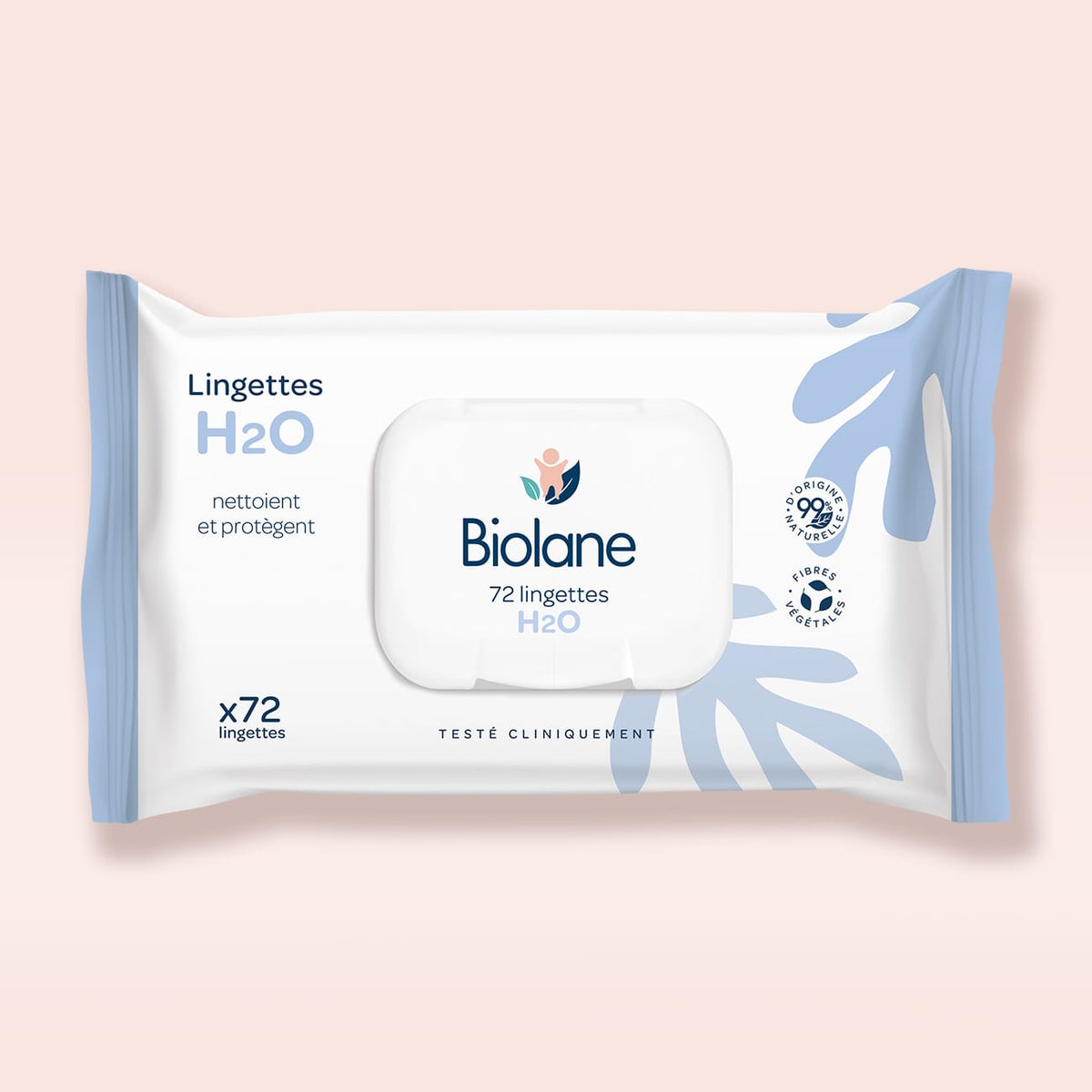 Lingettes épaisses H2O 72 lingettes