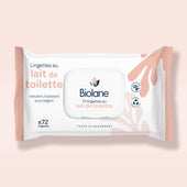 Lingettes au lait de toilette 72 lingettes