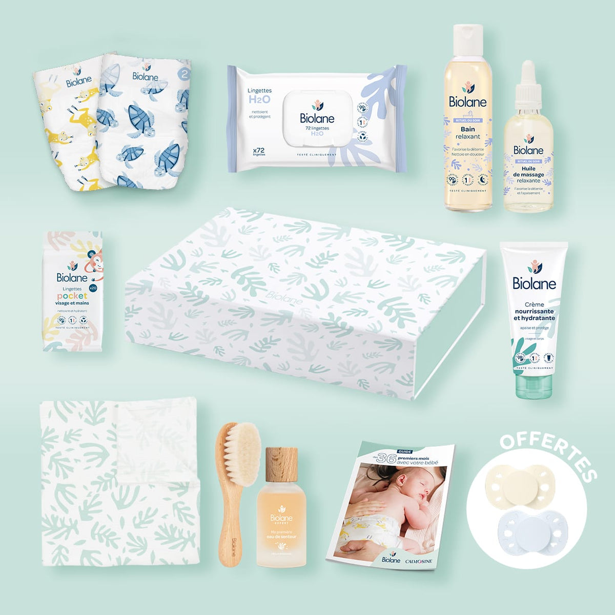 Coffret cadeau naissance Bleu