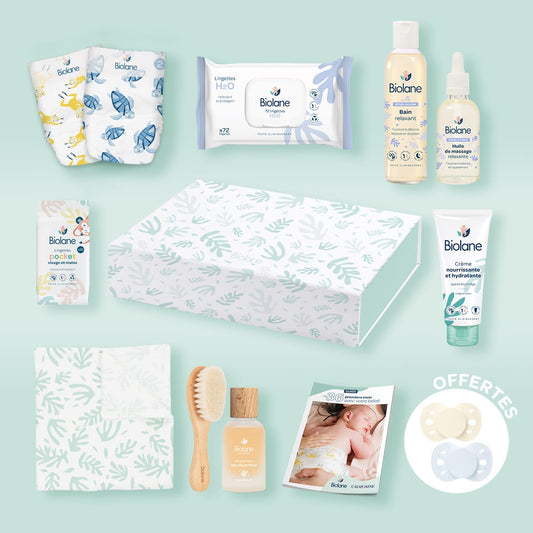 Coffret cadeau naissance Bleu