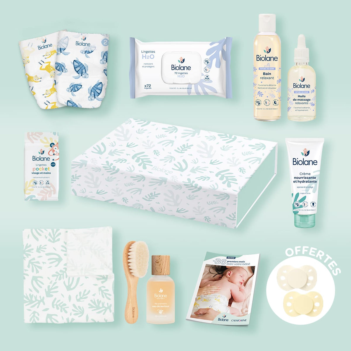 Coffret cadeau naissance Jaune