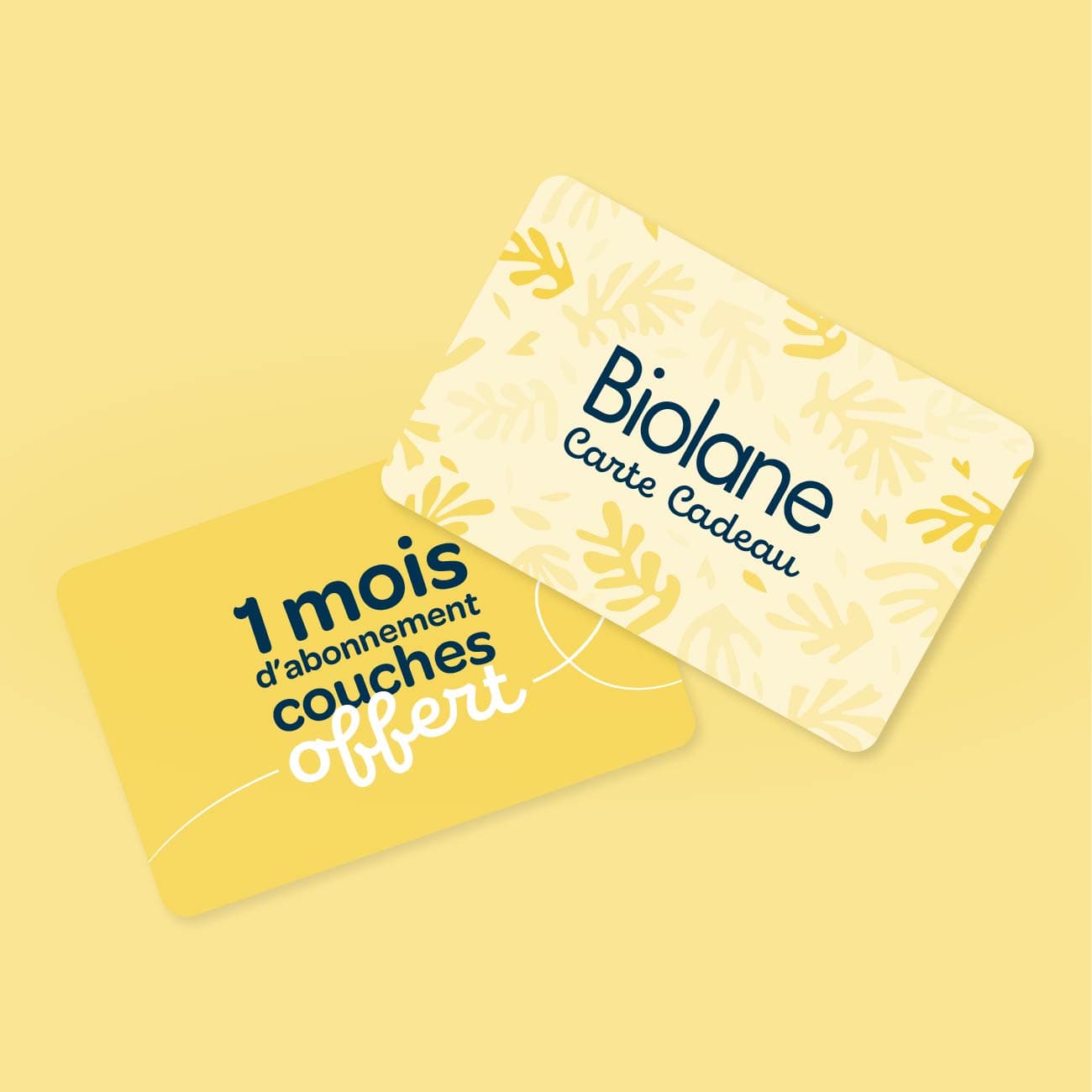 Carte cadeau abonnement couches 1 mois d'abonnement couches