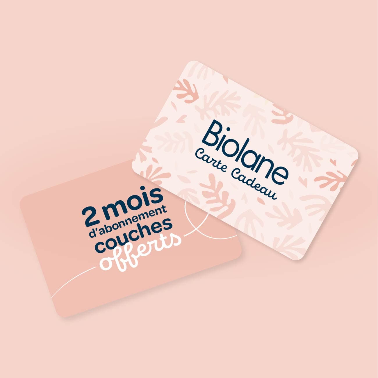 Carte cadeau abonnement couches 2 mois d'abonnement couches