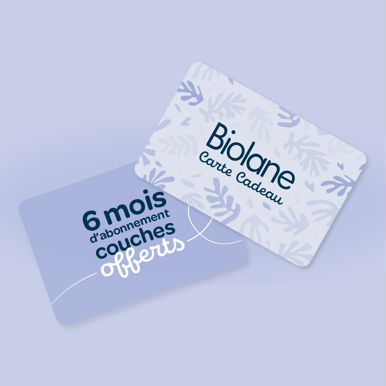 Carte cadeau abonnement couches 6 mois d'abonnement couches