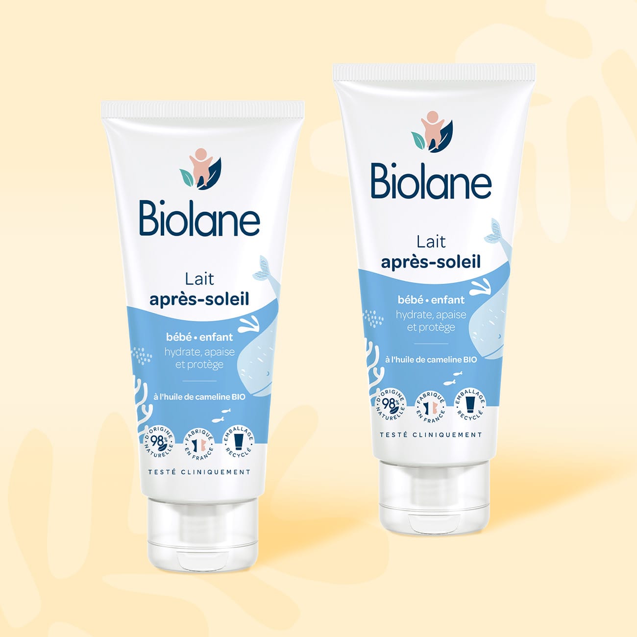 Lot de 2 lait après-soleil