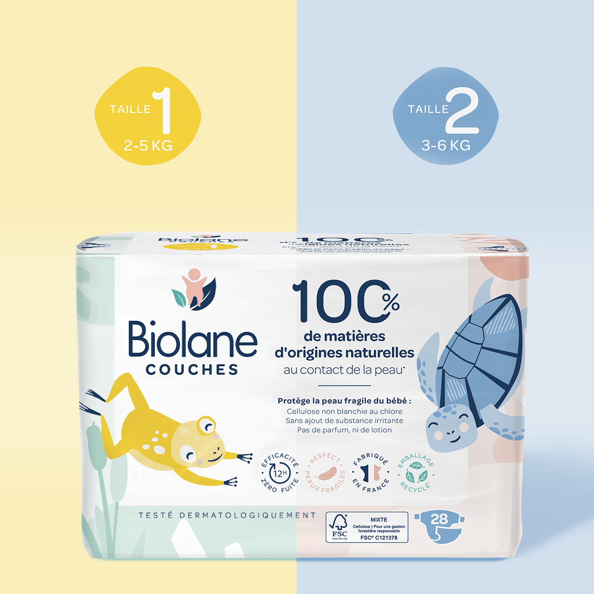Abonnement couches de 2 à 6 kg