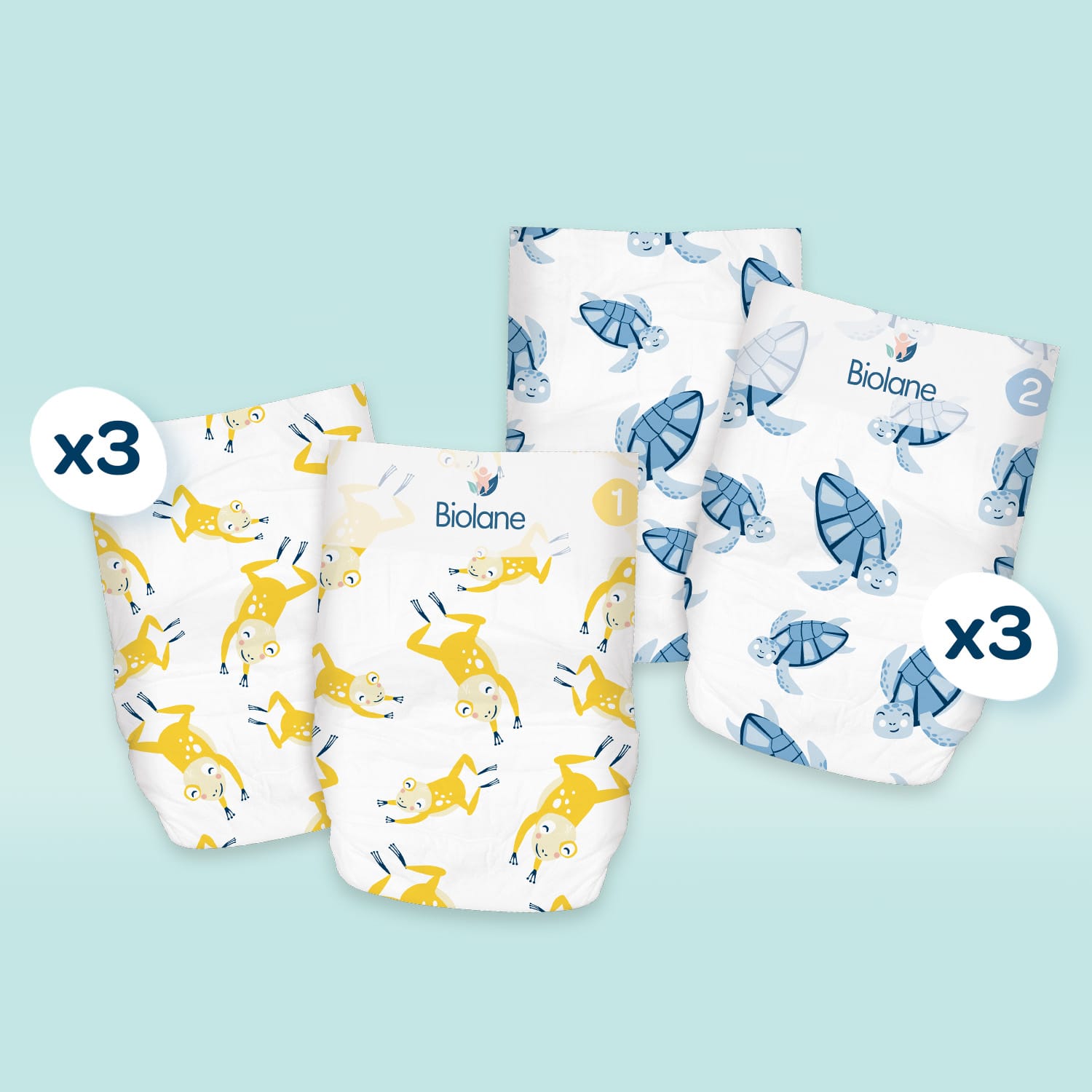 Kit d'essai couches 3 couches T1 + 3 couches T2
