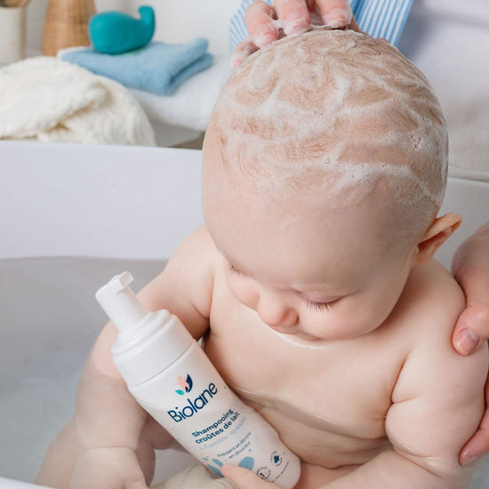 Shampooing croûtes de lait