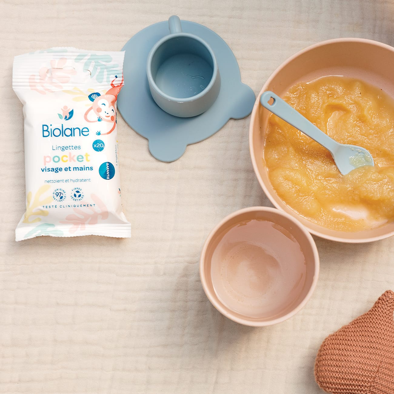 Lingettes visage et mains