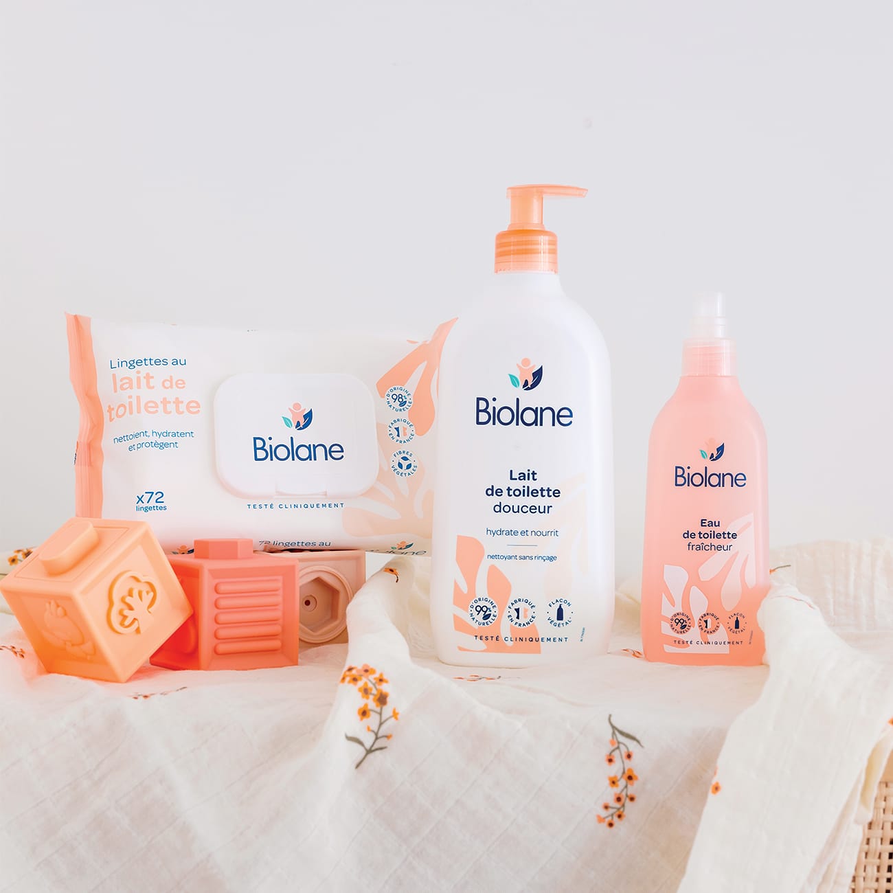 Lingettes au lait de toilette