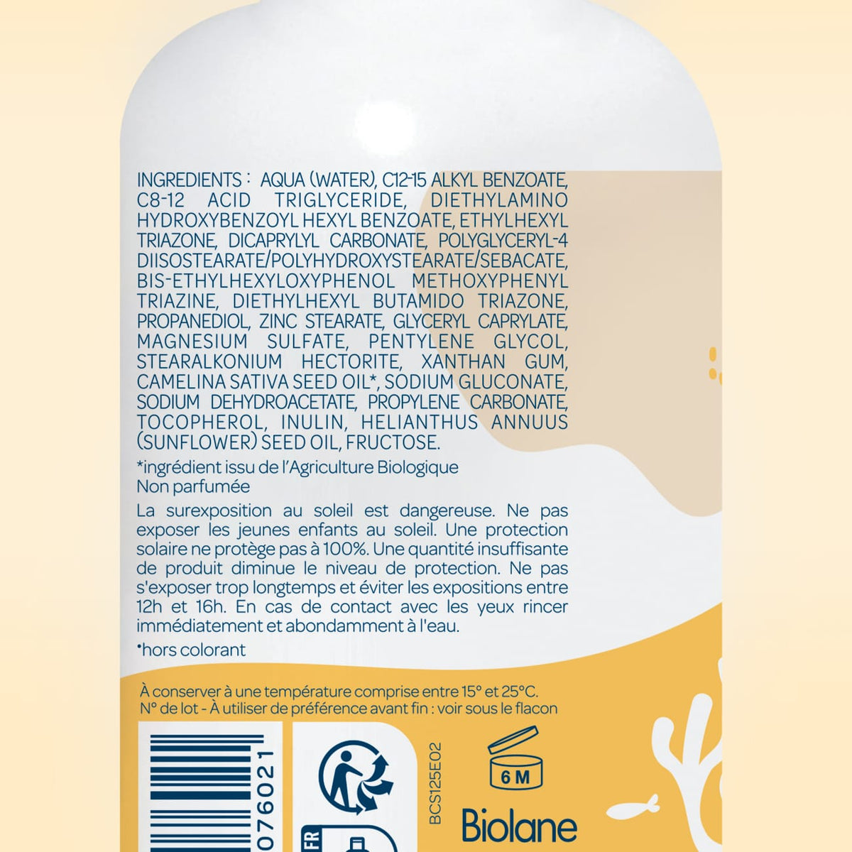 Crème solaire SPF50 - 125ml