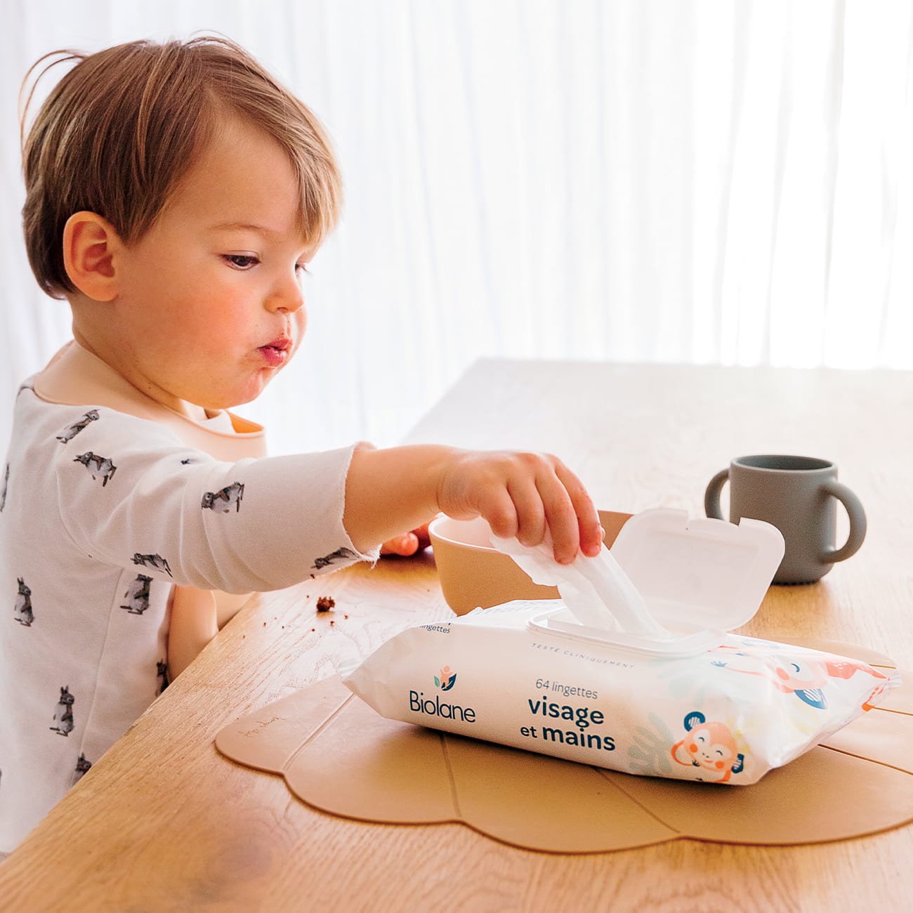Lingettes visage et mains