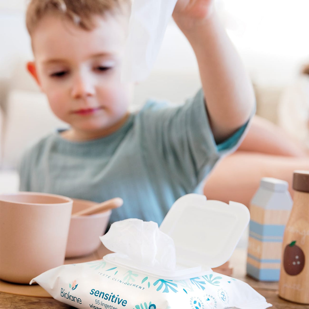 Lingettes visage et mains sensitive