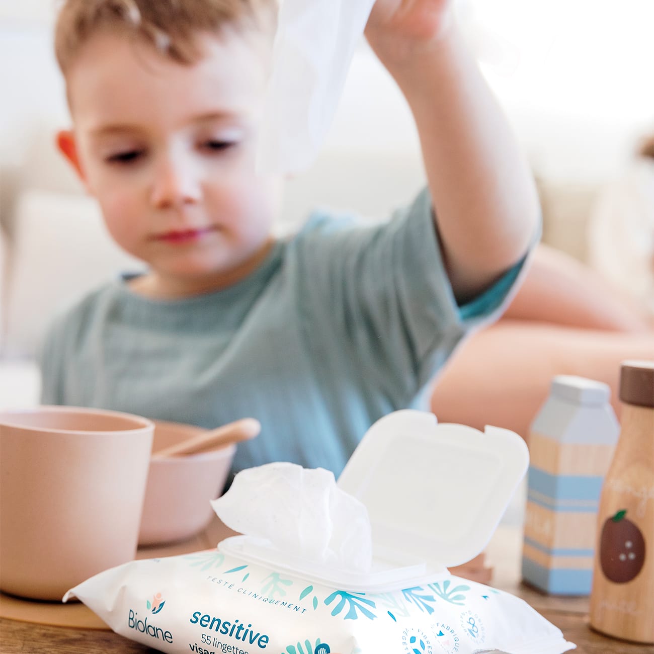 Lingettes visage et mains sensitive